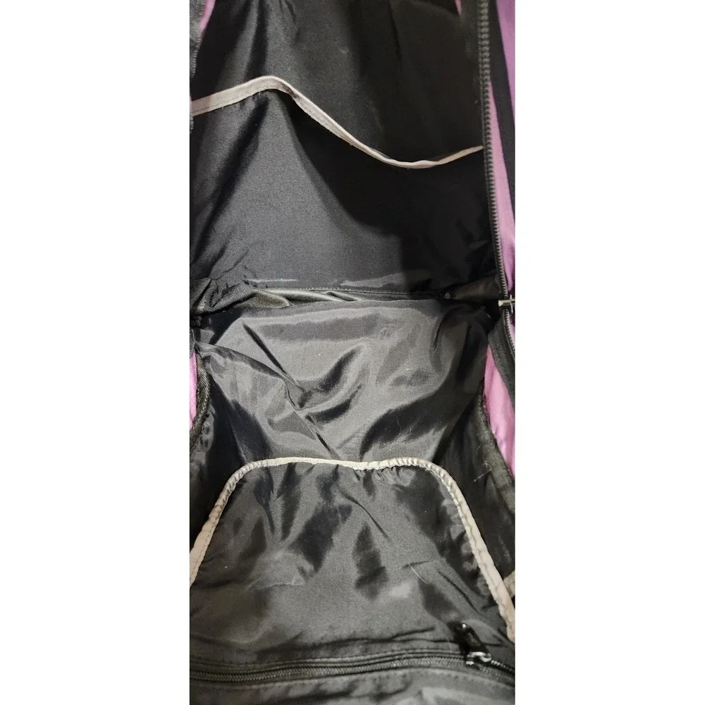 LL‎ Bean Super Deluxe Backpack Purple Embroidered EUC